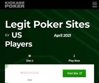 Kickasspoker.com Screenshot