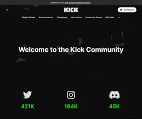 Kickcommunity.com(Kick News) Screenshot
