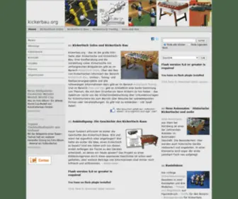 Kickerbau.org(Kickertisch-Infos und Kickertisch-Bau) Screenshot