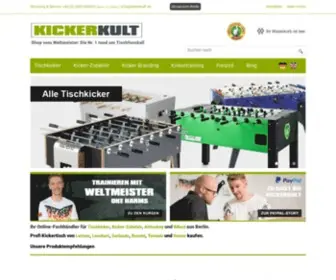 Kickerkult.de(Tischkicker vom Fachhändler aus Berlin online kaufen) Screenshot