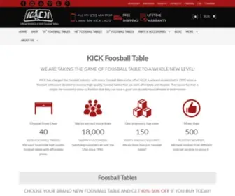 Kickfoosballtables.com(KICK Foosball Tables) Screenshot