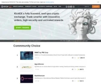 Kickico.com(Blockchain) Screenshot