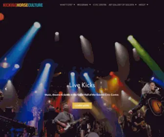 Kickinghorseculture.ca(Golden Events and Activities) Screenshot
