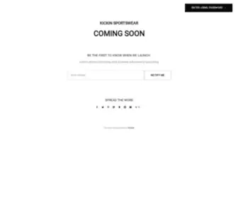 Kickinsport.com(Kickin Sportswear) Screenshot