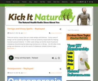 Kickitnaturally.com(Natural Guides on How Your Body Works) Screenshot