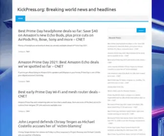 Kickpress.org(Breaking world news and headlines) Screenshot