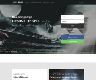 Kickprophet.com(Das kostenlose Fussball Tippspiel mit interaktivem Spielplan) Screenshot