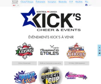 Kickscheer.com(Événements Kick's) Screenshot