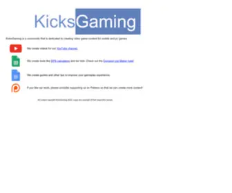 Kicksgaming.com(Kicksgaming) Screenshot