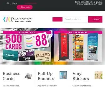 Kicksolutions.com.au(Signs Print Design Geraldton) Screenshot