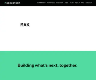 Kickstartseedfund.com(Kickstart Fund) Screenshot