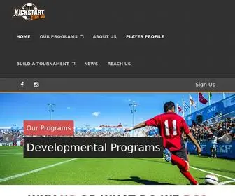 Kickstartsport.com(The path to becoming a Pro Football player) Screenshot