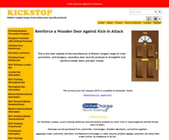 Kickstop.co.uk(Reinforce a Wooden Door Against Kick) Screenshot