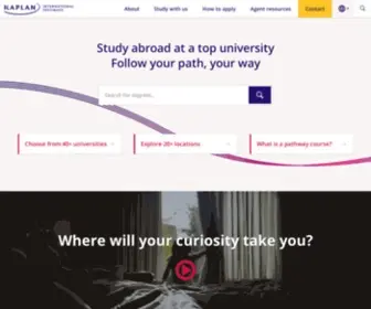 Kic.org.uk(Study at a Kaplan college and transform your future) Screenshot