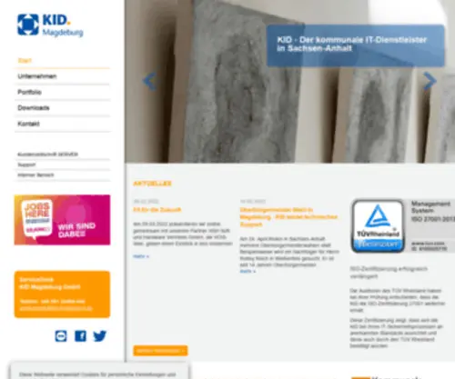 Kid-Magdeburg.de(Kommunale Informationsdienste Magdeburg GmbH) Screenshot