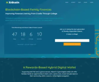 Kidcoin.com(Blockchain-Based Family Finances) Screenshot