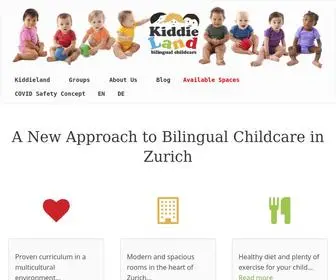 Kiddieland.ch(KiddieLand Bilingual Childcare Zurich) Screenshot