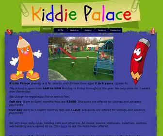 Kiddiepalace.co.za(Kiddie Palace preschool is for infants and children from ages 0 to 6 years. (grade R)) Screenshot