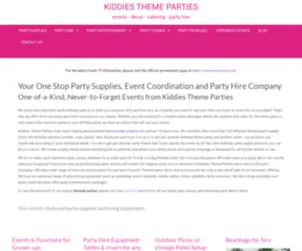 Kiddiesthemeparties.co.za(Party supplies) Screenshot