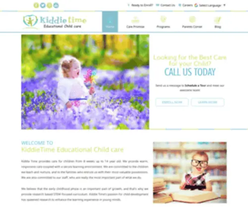 Kiddietime.us(KiddieTime Educational Child Care) Screenshot