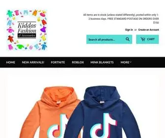 Kiddosfashion.com.au(Create an Ecommerce Website and Sell Online) Screenshot