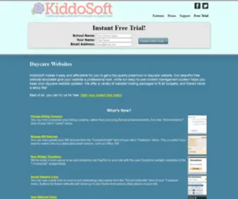 Kiddosoft.com(Daycare and Preschool Website Design and Hosting) Screenshot