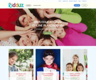 Kidduz.com(Kids Educational Online Playground) Screenshot