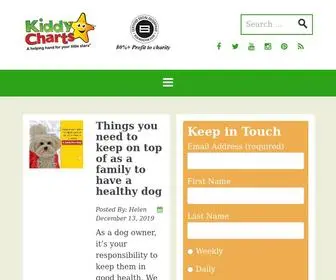 Kiddycharts.com(Free printable reward charts and other resources for kids) Screenshot