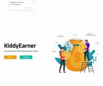 Kiddyearner.com(Best Crypto Advertising and Earning Platform) Screenshot
