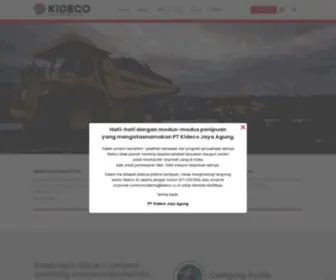 Kideco.co.id(Official Website) Screenshot