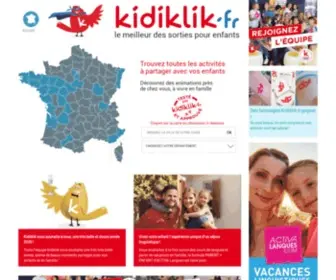 Kidiklik.fr(Sortie enfants et activités en famille) Screenshot