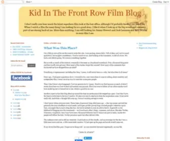 Kidinthefrontrow.com(Kid In The Front Row Film Blog) Screenshot