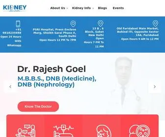 Kidneycarecentre.in(Best Nephrologist in Delhi Dr. Rajesh Goel) Screenshot