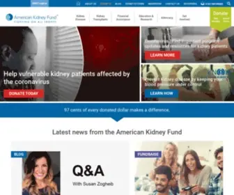 Kidneyfund.org(American Kidney Fund) Screenshot