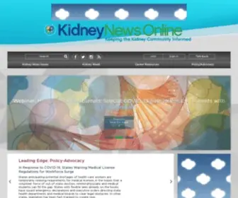 Kidneynews.org(Home) Screenshot