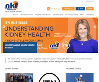 Kidney.org.uk(National Kidney Federation) Screenshot