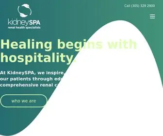 Kidneyspa.com(Renal Health Specialists) Screenshot