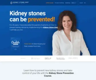 Kidneystonediet.com(Kidney Stone Diet with Jill Harris) Screenshot