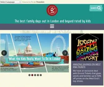 Kidrated.com(Kidrated for families visiting London) Screenshot