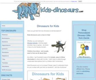 Kids-Dinosaurs.com(Dinosaurs for Kids) Screenshot