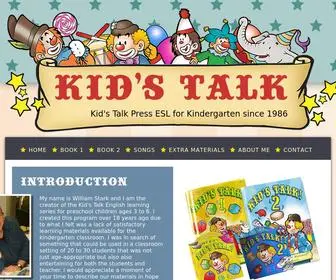 Kids-Talk-Press.com(Kid's Talk Press ESL for Kindergarten) Screenshot