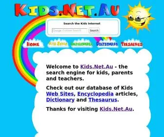 Kids.net.au(Search engine for kids) Screenshot