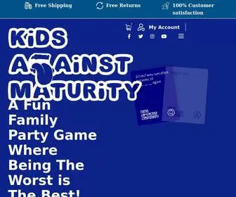 Kidsagainstmaturity.com(Kids Against Maturity) Screenshot