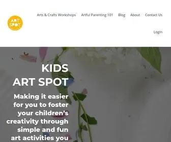Kidsartspot.com(Kids Art Spot) Screenshot