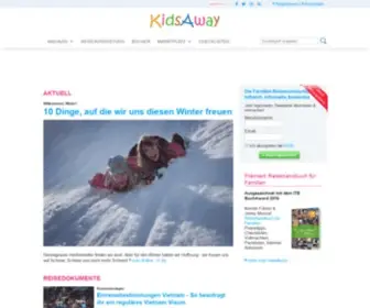 Kidsaway.de(Reisen, Ferien, Urlaub mit Baby, Kleinkind, Kind) Screenshot