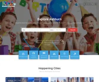 Kidsbirthdaypartyfinder.com.au(Kids Party Directory) Screenshot