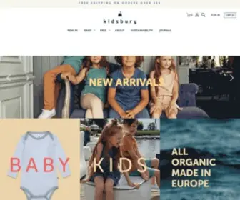 Kidsbury.com(Organic Kidswear) Screenshot