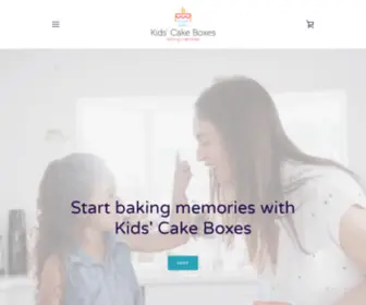 Kidscakeboxes.com(Kids' Cake Boxes) Screenshot