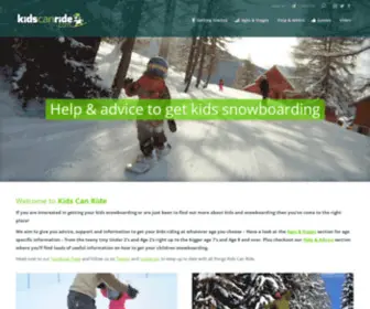 Kidscanride.com(Kids Can Ride) Screenshot