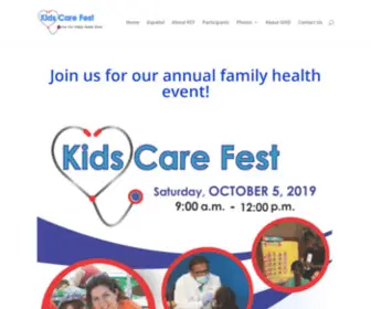 Kidscarefest.org(Kids Care Fest) Screenshot